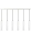 Livex Lighting Ardmore White 6 Light Pendant In White
