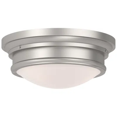 Livex Lighting Astor 15.5-in W Brushed Nickel Flush Mount Light
