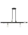 Livex Lighting Bannister Black 6 Light Chandelier In Black