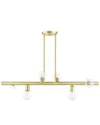 Livex Lighting Bannister Brass 6 Light Chandelier In Brass