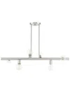 Livex Lighting Bannister Nickel 6 Light Chandelier In Nickel