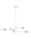 Livex Lighting Bannister White 5 Light Chandelier In White