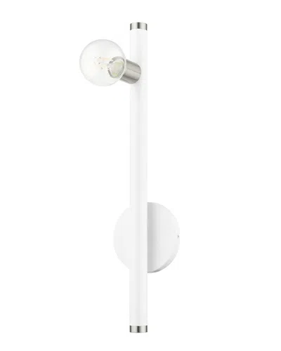 Livex Lighting Bannister White Sconce