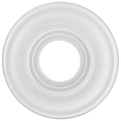 Livex Lighting Basic 12-in X 12-in White Polyurethane Ceiling Medallion