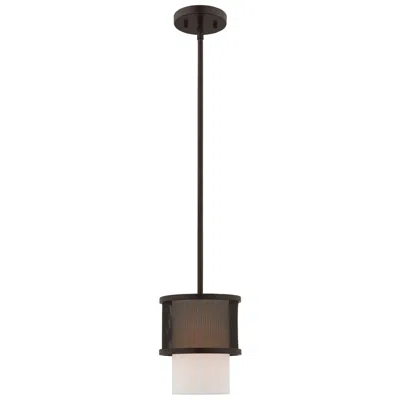 Livex Lighting Braddock 1 Light Bronze Mini Pendant