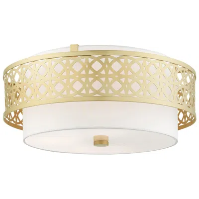 Livex Lighting Calinda 4 Light Soft Gold Semi Flush