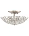 Livex Lighting Livex Cassandra 2 Lt Brushed Nickel Ceiling Mount