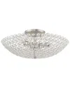 Livex Lighting Cassandra 3 Light Brushed Nickel Ceiling Mount