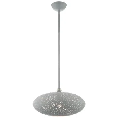 Livex Lighting Charlton 16" Wide Modern Orb Nordic Gray Pendant