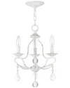 Livex Lighting Chesterfield 3-light Antique White Mini Chandelier