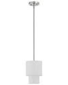Livex Lighting Claremont 1 Lt Bn Mini Pendant In Silver