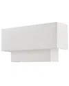 Livex Lighting Claremont 2 Lt Bn Ada Wall Sconce In Silver