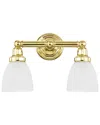 Livex Lighting Somerville 2-light Polished Brass Bath-light