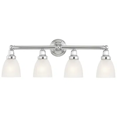 Livex Lighting Classic 30" Wide Polished Chrome 4-light Bath Light