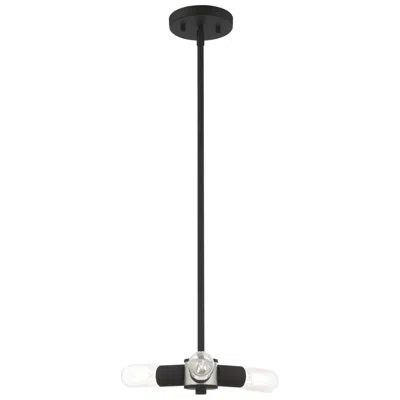 Livex Lighting Copenhagen 3 Light Black Mini Chandelier