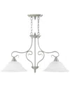 Livex Lighting Coronado 2-light Brushed Nickel Island