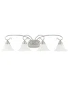 Livex Lighting Coronado 4-light Brushed Nickel Bath-light
