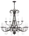 Livex Lighting Daphne 15 Light Ebz Foyer Chandelier