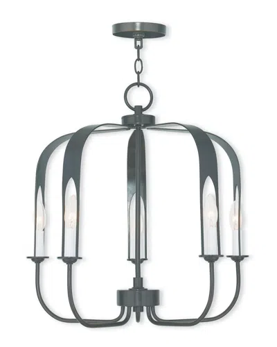 LIVEX LIGHTING DISCONTINUED LIVEX ADDISON 5-LIGHT ENGLISH BRONZE CHANDELIER