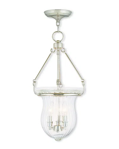 Livex Lighting Discontinued Livex Andover 3-light Polished Nickel Pendant
