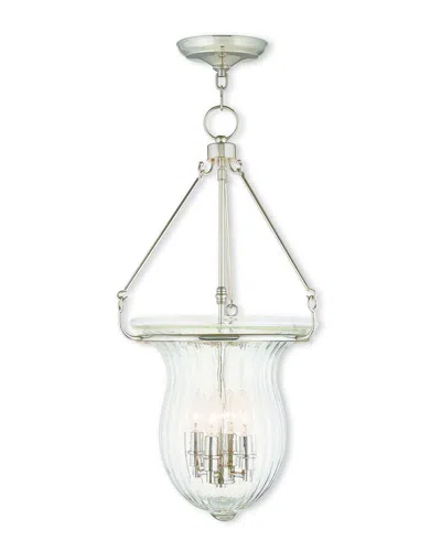 Livex Lighting Discontinued Livex Andover 4-light Polished Nickel Pendant