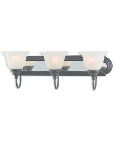 Livex Lighting Discontinued Livex Belmont 3-light Bronze & Chrome Bath-light