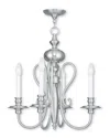 Livex Lighting Discontinued Livex Caldwell 4-light Brushed Nickel Chandelier