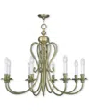 Livex Lighting Discontinued Livex Caldwell 8-light Antique Brass Chandelier