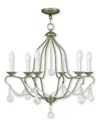 Livex Lighting Discontinued Livex Chesterfield 6-light Antique Brass Chandelier