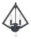 Livex Lighting Discontinued Livex Diamond 2-light Bronze Wall Sconce