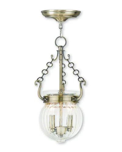 Livex Lighting Discontinued Livex Everett 2-light Antique Brass Pendant