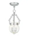Livex Lighting Discontinued Livex Everett 2-light Brushed Nickel Pendant
