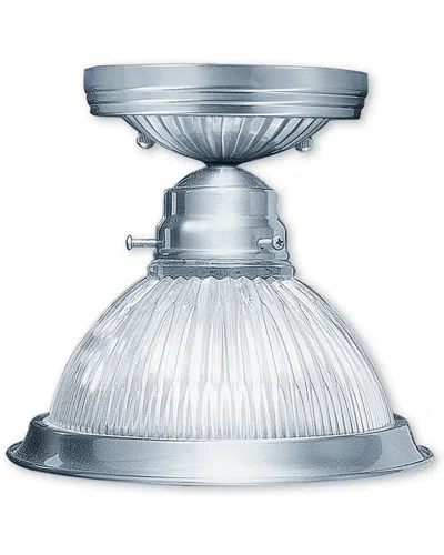 Livex Lighting Discontinued Livex Home Basics 1-light Brushed Nickel Ceiling Mount