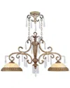 Livex Lighting Discontinued Livex La Bella 2-light Vintage Gold Leaf Island