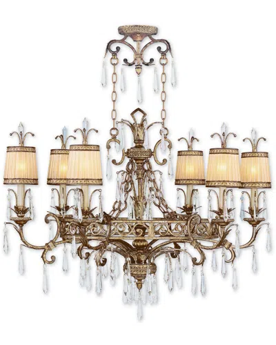 Livex Lighting Discontinued Livex La Bella 6-light Vintage Gold Leaf Chandelier