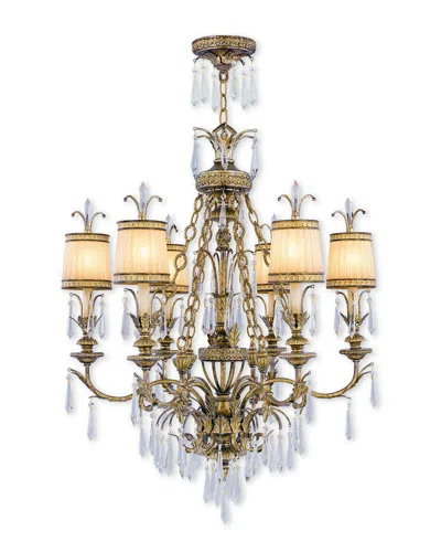 Livex Lighting Discontinued Livex La Bella 6-light Vintage Gold Leaf Chandelier