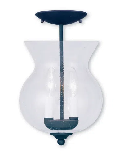 LIVEX LIGHTING DISCONTINUED LIVEX LEGACY 2-LIGHT BLACK CHAIN HANG/CEILING MOUNT