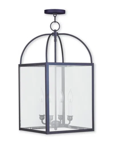 LIVEX LIGHTING DISCONTINUED LIVEX MILFORD 4-LIGHT BRONZE CHAIN LANTERN