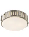 Livex Lighting Discontinued Livex Portland 3-light Brushed Nickel Ceiling Mount