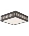 Livex Lighting Discontinued Livex Prentice 3-light Bronze Ceiling Mount