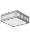 Livex Lighting Discontinued Livex Prentice 3-light Brushed Nickel Ceiling Mount