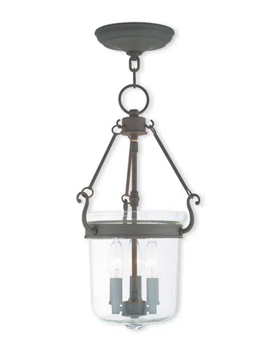 LIVEX LIGHTING DISCONTINUED LIVEX ROCKFORD 3-LIGHT BRONZE PENDANT