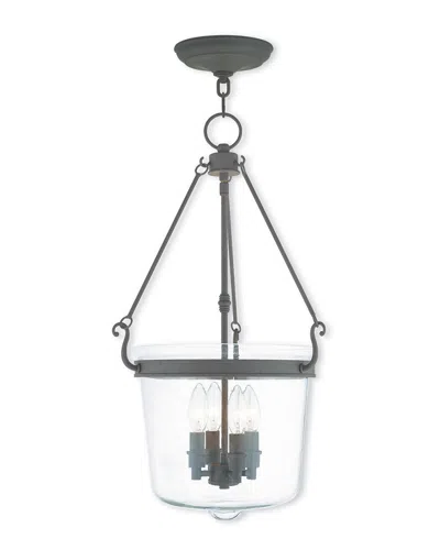 LIVEX LIGHTING DISCONTINUED LIVEX ROCKFORD 4-LIGHT BRONZE PENDANT