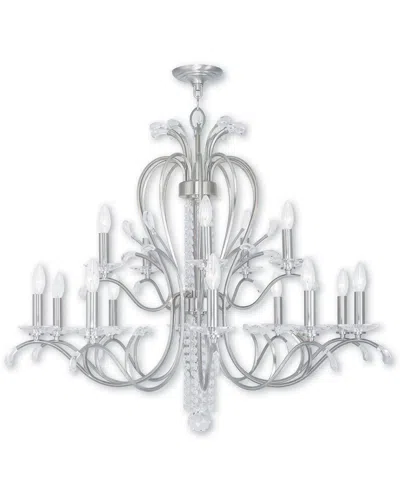 Livex Lighting Discontinued Livex Serafina 10-light + 5-light Bn Chandelier