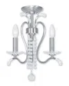 Livex Lighting Discontinued Livex Serafina 3-light Bn Mini Chandelier/ceiling Mount