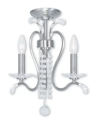 Livex Lighting Discontinued Livex Serafina 3-light Bn Mini Chandelier/ceiling Mount