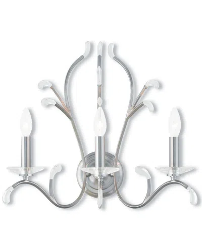 Livex Lighting Discontinued Livex Serafina 3-light Brushed Nickel Wall Sconce