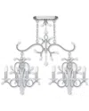 Livex Lighting Discontinued Livex Serafina 4-light + 4-light Bn Linear Chandelier