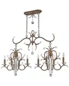 Livex Lighting Discontinued Livex Serafina 4-light + 4-light Vbr Linear Chandelier