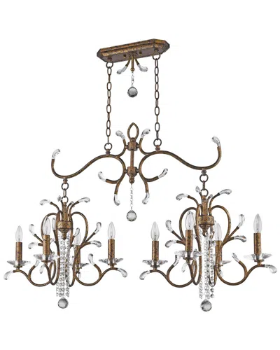 Livex Lighting Discontinued Livex Serafina 4-light + 4-light Vbr Linear Chandelier